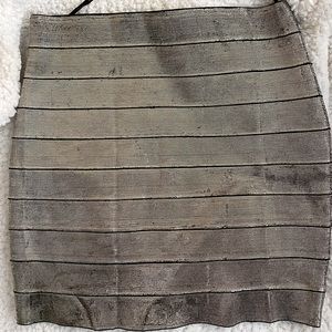 Gold Forever21 skirt